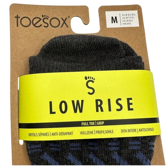 Toesox Low Rise Full Toe Grip Women's Socks Sz Medium (8.5-10.5) NWT (Lot Of 2) - Picture 5 of 8